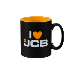 Black & Yellow Mug - I Love JCB