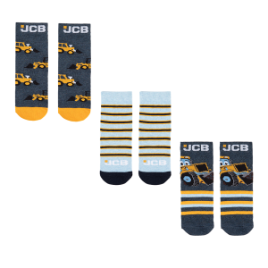 3PK Childrens JCB Socks