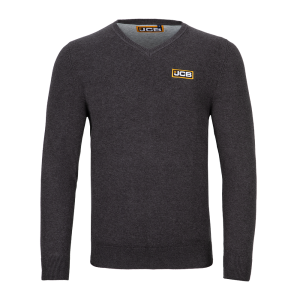 Charcoal Grey V-neck Jumper